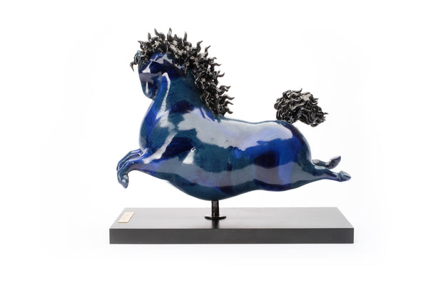 El Caballo Chorreado Mini Azul