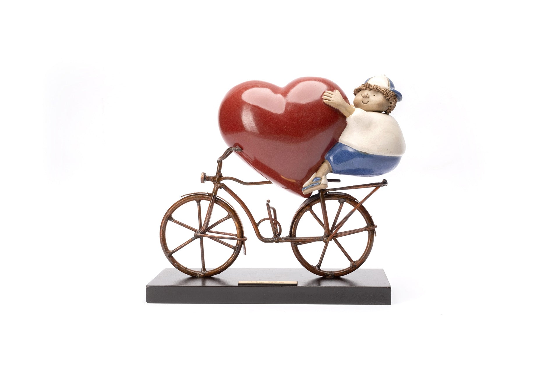 Boy Heart on Bike