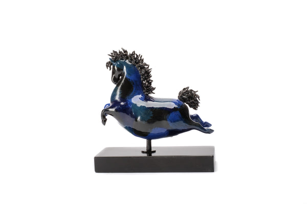 El Caballo Chorreado Mini Azul